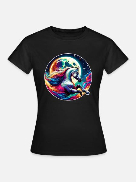 Arabian Horse Art - Women's T-Shirt - black