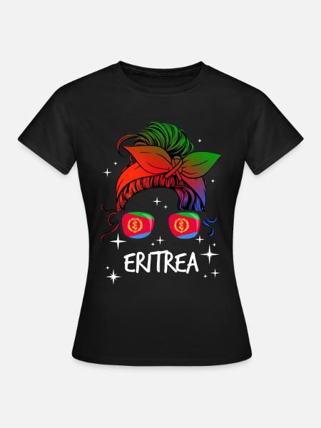 Eritrea - Frauen T-Shirt - Schwarz