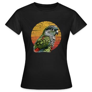 Green Cheeked Conure Cute Conure Parrot - Women's T-Shirt - black - Front - AI Model Female 172 dark (172cm)