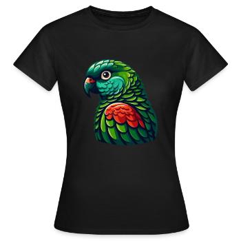 Green Cheeked Conure Cute Conure Parrot - Women's T-Shirt - black - Front - AI Model Female 172 dark (172cm)