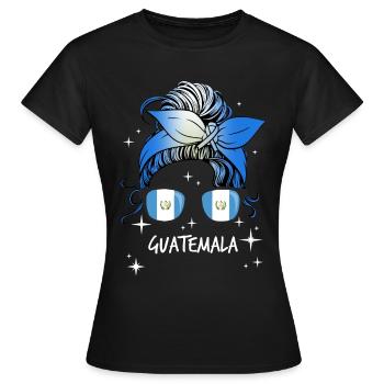 Guatemala - Frauen T-Shirt - Schwarz - Vorne - AI Model Female 172 dark (172cm)