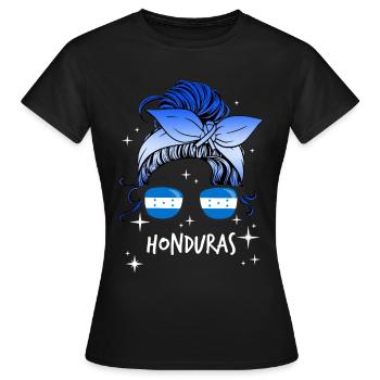 Honduras - T-shirt Femme - noir - Devant - AI Model Female 172 dark (172cm)