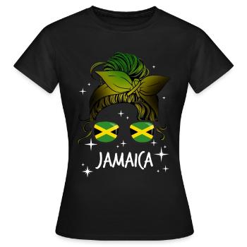 Jamaica - Women's T-Shirt - black - Front - AI Model Female 172 dark (172cm)