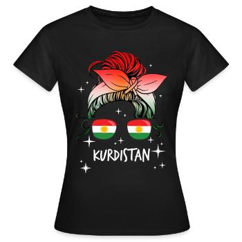 Kurdistan - Women's T-Shirt - black - Front - AI Model Female 172 dark (172cm)