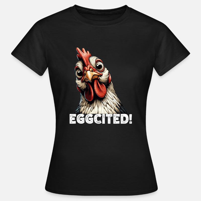 Funny Chicken Chicken Funny Image - Women's T-Shirt - black