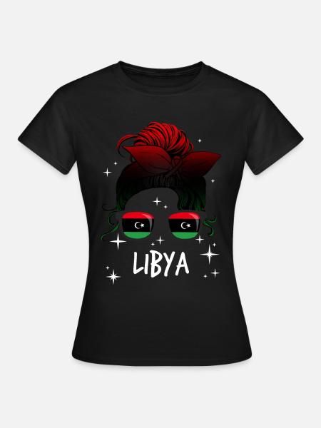 Libyen - Frauen T-Shirt - Schwarz