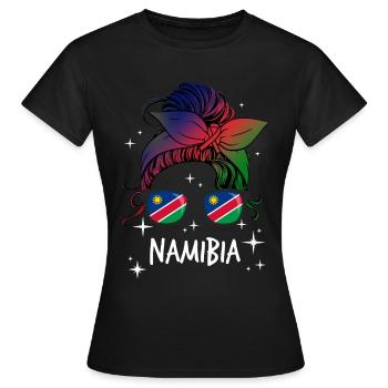 Namibie - T-shirt Femme - noir - Devant - AI Model Female 172 dark (172cm)