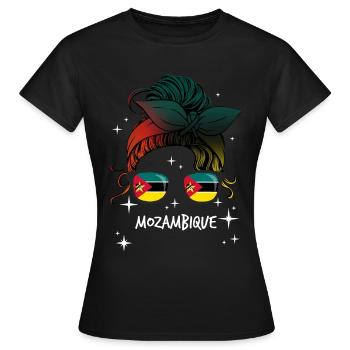 Mozambique - T-shirt Femme - noir - Devant - AI Model Female 172 dark (172cm)