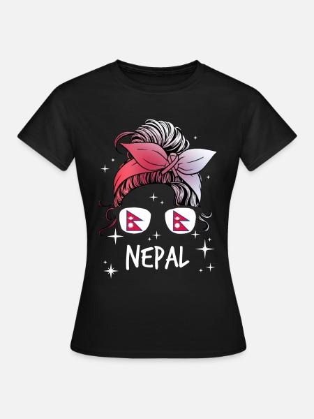 Nepal - Frauen T-Shirt - Schwarz
