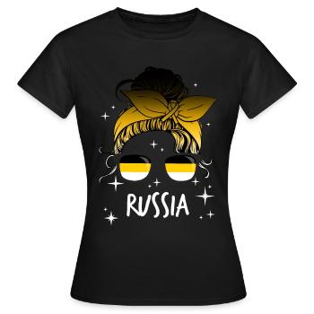 Empire russe - T-shirt Femme - noir - Devant - AI Model Female 172 dark (172cm)