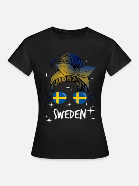 Schweden - Frauen T-Shirt - Schwarz