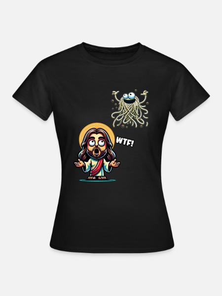 Lustiger Atheist Jesus Weihnachten - Frauen T-Shirt - Schwarz