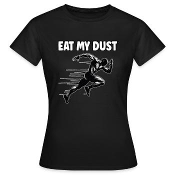 Bahnläufer Sprinter Sprint 100m Sprinter - Frauen T-Shirt - Schwarz - Vorne - AI Model Female 172 dark (172cm)