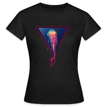 Méduse / Méduse - T-shirt Femme - noir - Devant - AI Model Female 172 dark (172cm)