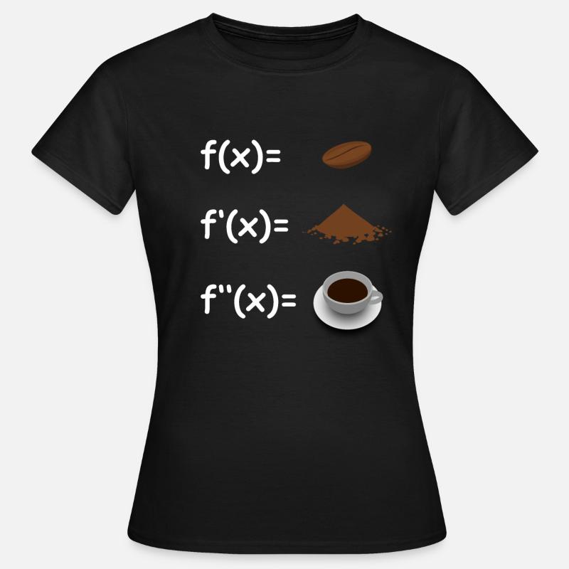 mathematician coffee funny - Women's T-Shirt - black