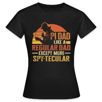 Espion détective privé enquêteur Détective Cadeau - T-shirt Femme - noir - Devant - AI Model Female 172 dark (172cm)