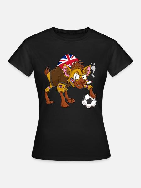 Hyäne Fan England - Frauen T-Shirt - Schwarz