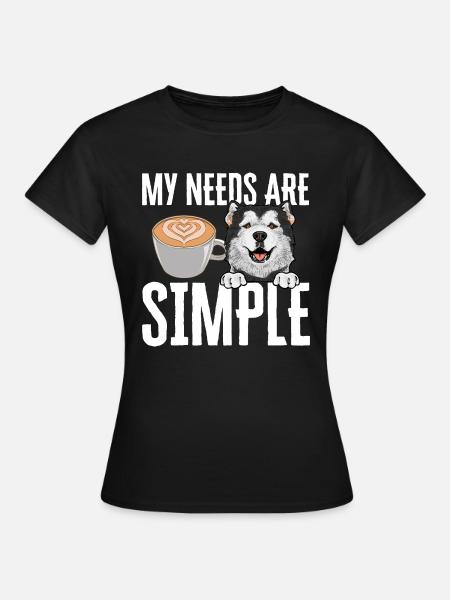 Alaskan Malamute Hund - Frauen T-Shirt - Schwarz