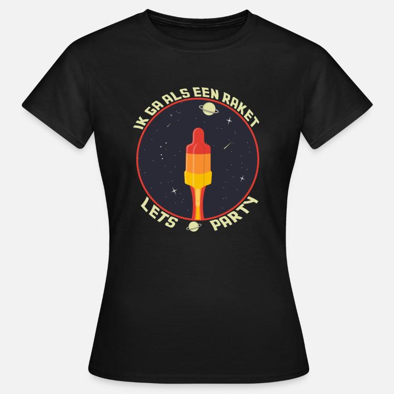 I'm going like a rocket planet - Women's T-Shirt - black