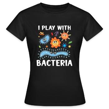 Microbiologiste Microbiology Lab Staph Gift Idea - T-shirt Femme - noir - Devant - AI Model Female 172 dark (172cm)