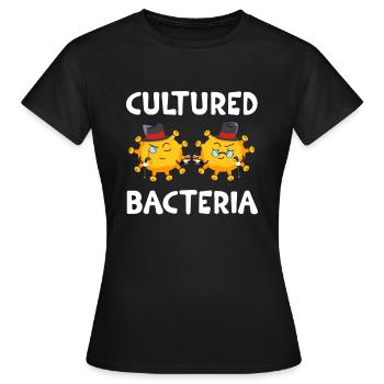 Microbiologist Microbiology Biology teacher Gift - T-shirt Femme - noir - Devant - AI Model Female 172 dark (172cm)