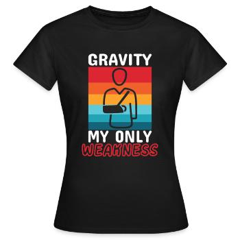 Main Cassée Bras Cassé Os Cassés Drôle Cassé - T-shirt Femme - noir - Devant - AI Model Female 172 dark (172cm)