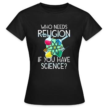 Atheist Atheism Anti Religion Securalism God Sucks - Frauen T-Shirt - Schwarz - Vorne - AI Model Female 172 dark (172cm)