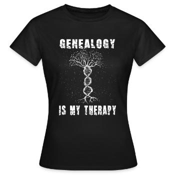 Arbre généalogique Historien de la famille Généalogie Généalogie - T-shirt Femme - noir - Devant - AI Model Female 172 dark (172cm)