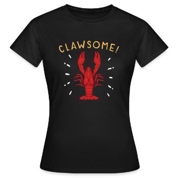 Langoustes de homard Faire bouillir le homard cajun Cadeau fruits de mer - T-shirt Femme - noir - Devant - AI Model Female 172 dark (172cm)
