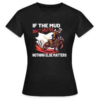 Dirt Bike Dirt Bike Riding Motocross Dirt Bikeing - T-shirt Femme - noir - Devant - AI Model Female 172 dark (172cm)
