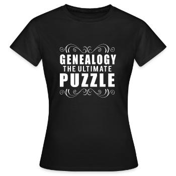 Arbre généalogique Historien de la famille Généalogie Généalogie - T-shirt Femme - noir - Devant - AI Model Female 172 dark (172cm)
