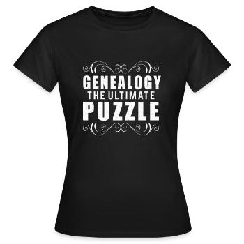 Arbre généalogique Historien de la famille Généalogie Généalogie - T-shirt Femme - noir - Devant - AI Model Female 172 dark (172cm)