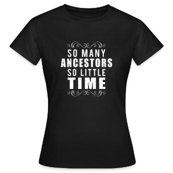 Arbre généalogique Historien de la famille Généalogie Généalogie - T-shirt Femme - noir - Devant - AI Model Female 172 dark (172cm)