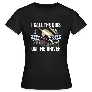Sprint Car Mom Dirt Track Racing Race Day - Women's T-Shirt - black - Front - AI Model Female 172 dark (172cm)