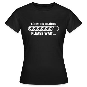 Lustige Adoptions-adoptions-tagesgeschenke - Frauen T-Shirt - Schwarz - Vorne - AI Model Female 172 dark (172cm)