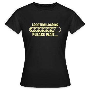 Lustige Adoptions-adoptions-tagesgeschenke - Frauen T-Shirt - Schwarz - Vorne - AI Model Female 172 dark (172cm)