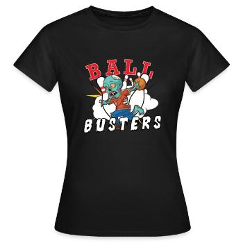Funny Bowling Team Bowler Strike Zombie - Frauen T-Shirt - Schwarz - Vorne - AI Model Female 172 dark (172cm)