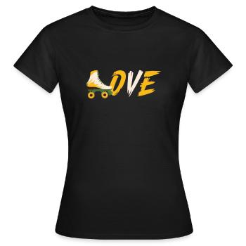 Roller Skate Roller Skating Roller Derby - Women's T-Shirt - black - Front - AI Model Female 172 dark (172cm)