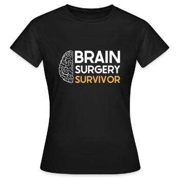 Blague sur la chirurgie cérébrale Cadeau de sensibilisation à la chirurgie cérébrale - T-shirt Femme - noir - Devant - AI Model Female 172 dark (172cm)