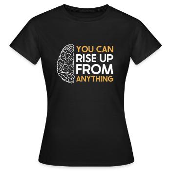 Sensibilisation des survivants d’un AVC - T-shirt Femme - noir - Devant - AI Model Female 172 dark (172cm)