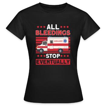 Paramedic First Responder Ambulance Driver - Women's T-Shirt - black - Front - AI Model Female 172 dark (172cm)
