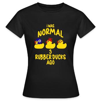 Gummiente Gummienten Entenliebhaber Badezimmer - Frauen T-Shirt - Schwarz - Vorne - AI Model Female 172 dark (172cm)