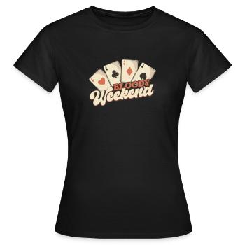 Poker Casino Joueur de poker Jeu de roulette - T-shirt Femme - noir - Devant - AI Model Female 172 dark (172cm)