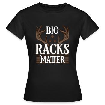 Deer Hunting Deer Hunters Hunting Season Buck Hunting - Women's T-Shirt - black - Front - AI Model Female 172 dark (172cm)
