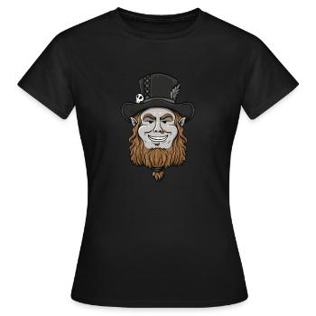 Gothic Leprechaun Pisces Leprechaun Leprechaun mem - Frauen T-Shirt - Schwarz - Vorne - AI Model Female 172 dark (172cm)