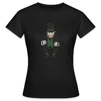 Gothic Leprechaun Pisces Leprechaun Leprechaun mem - Frauen T-Shirt - Schwarz - Vorne - AI Model Female 172 dark (172cm)