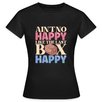 Commis des postes Postlady Postman Post Office - T-shirt Femme - noir - Devant - AI Model Female 172 dark (172cm)