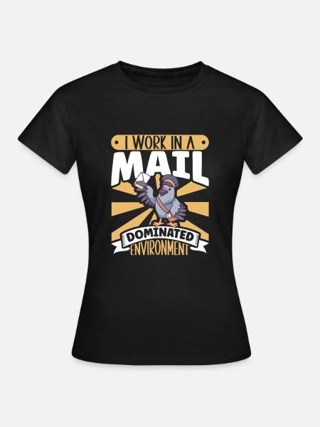 Postangestellte Postdame Postbote Post - Frauen T-Shirt - Schwarz