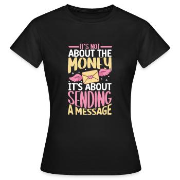 Commis des postes Postlady Postman Post Office - T-shirt Femme - noir - Devant - AI Model Female 172 dark (172cm)