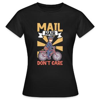 Commis des postes Postlady Postman Post Office - T-shirt Femme - noir - Devant - AI Model Female 172 dark (172cm)